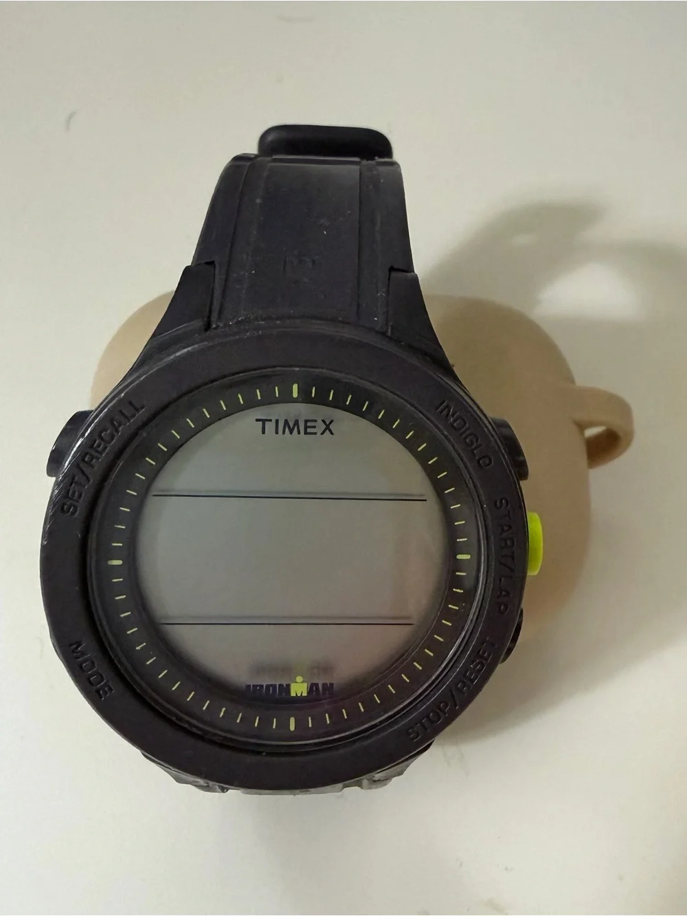 Timex Black Digital Sports Watch with Lime Accent